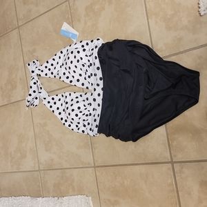 Cupshe black swimsuit sz L New
